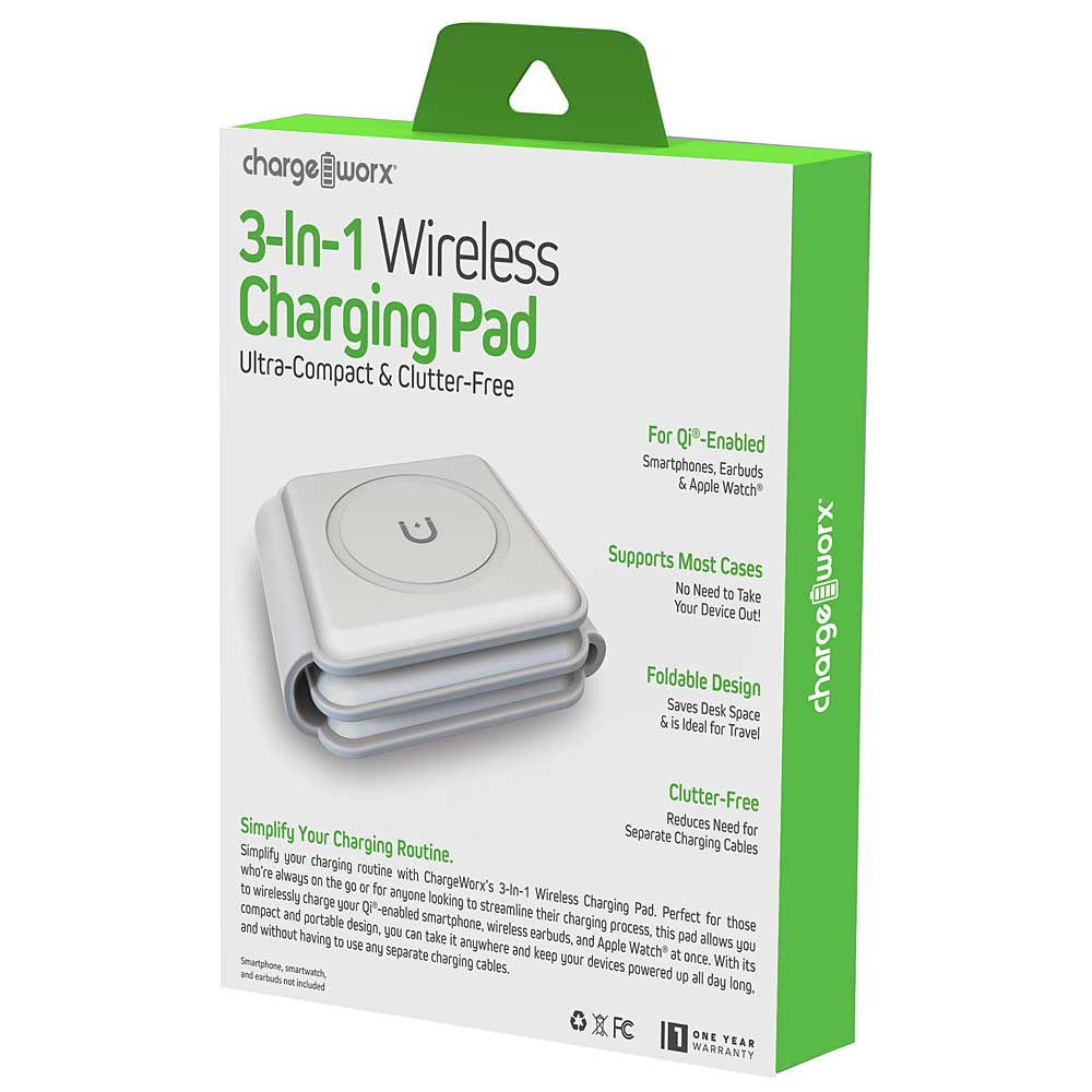 Chargeworx Triple Wireless Charging Pad