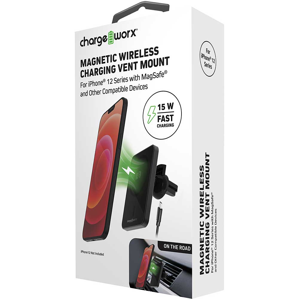 Chargeworx Magnetic Wireless Charging Vent Mount
