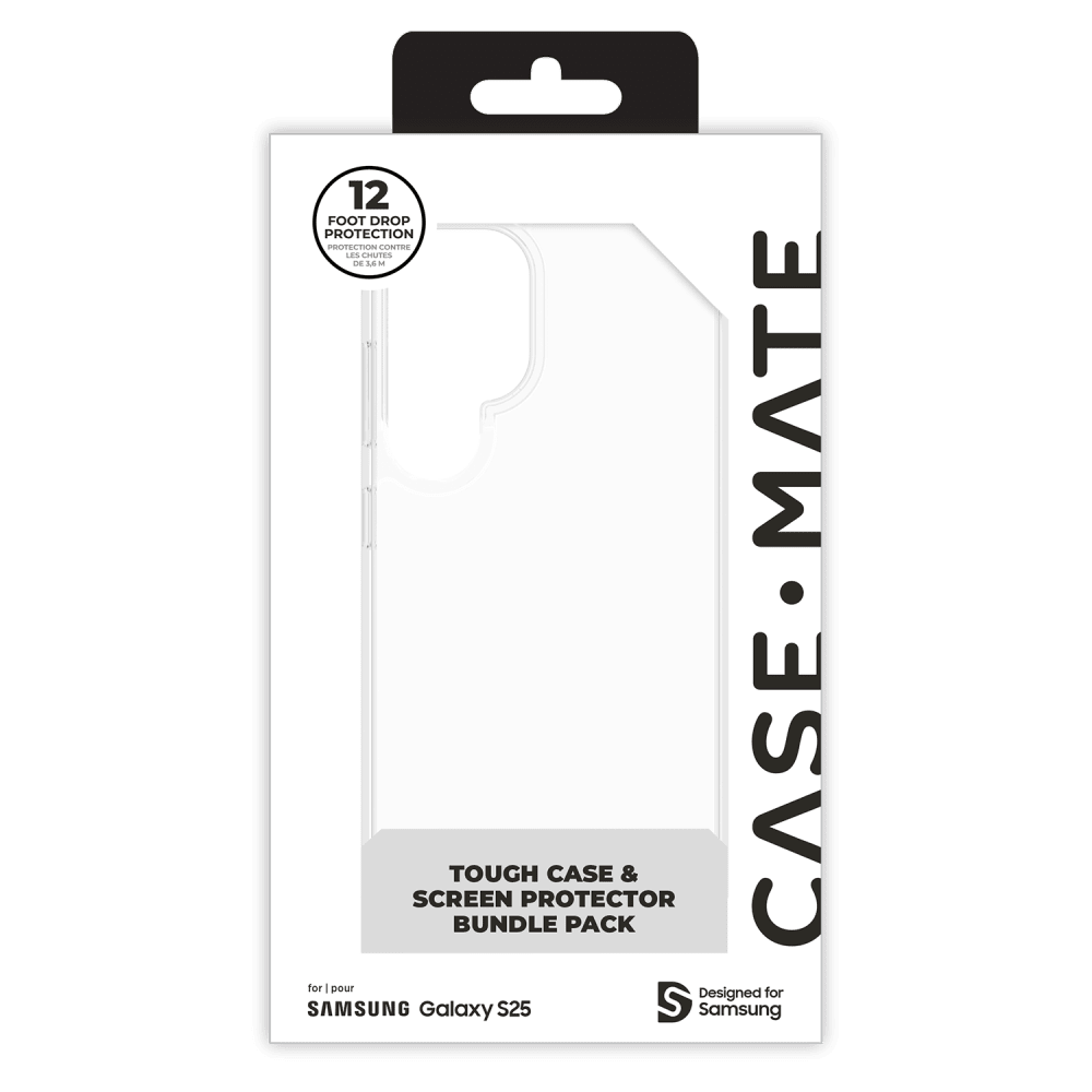 Case-Mate - Protection Pack Tough Case and FlexiShield Screen Protector for Samsung Galaxy S25