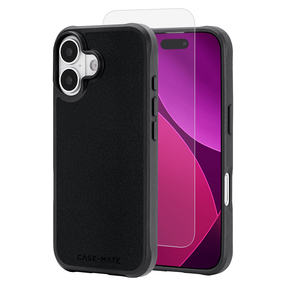 Case-Mate - Protection Pack Tough MagSafe Case and Glass Screen Protector for Apple iPhone 17 - Black