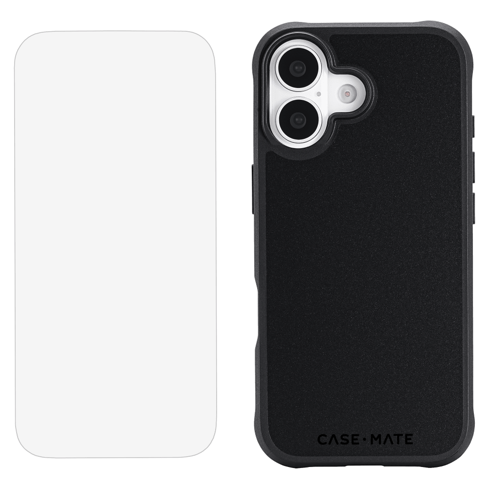 Case-Mate - Protection Pack Tough MagSafe Case and Glass Screen Protector for Apple iPhone 17 - Black