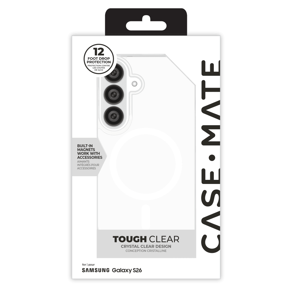 Case-Mate - Tough Case with Magnet for Samsung Galaxy S26 - Clear