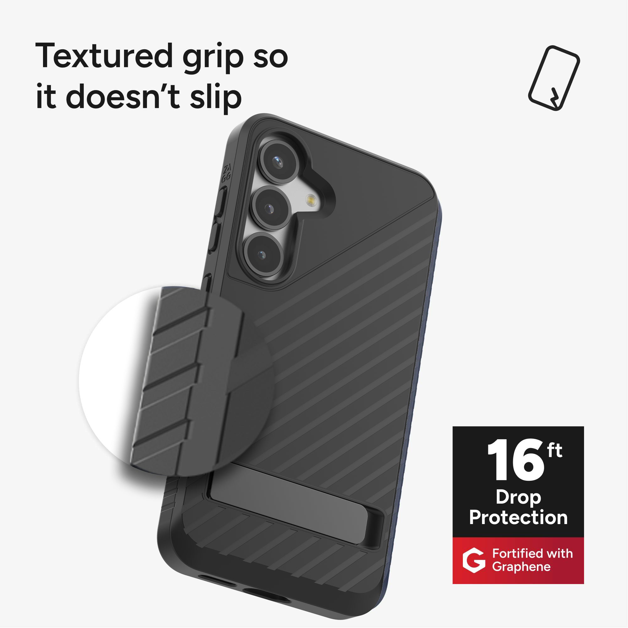 ZAGG - Denali Case with Kick Stand for Samsung Galaxy S25