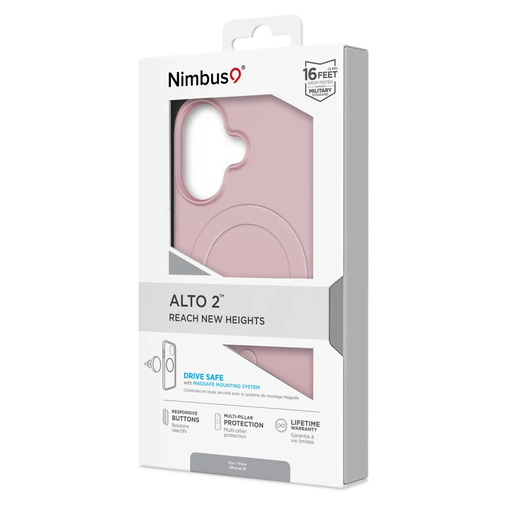 Nimbus9 - Alto 2 MagSafe Case for Apple iPhone 16 Plus - Pink