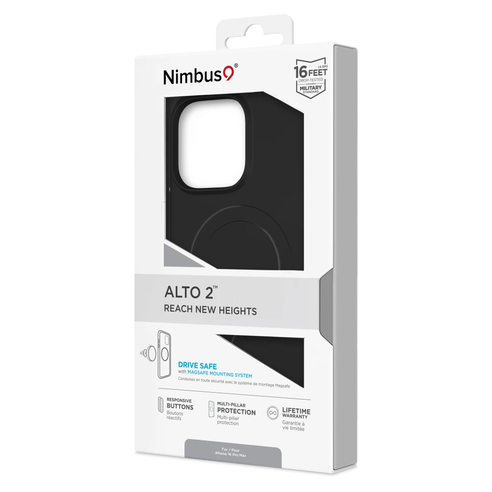 Nimbus9 - Alto 2 MagSafe Case for Apple iPhone 16 Pro - Black