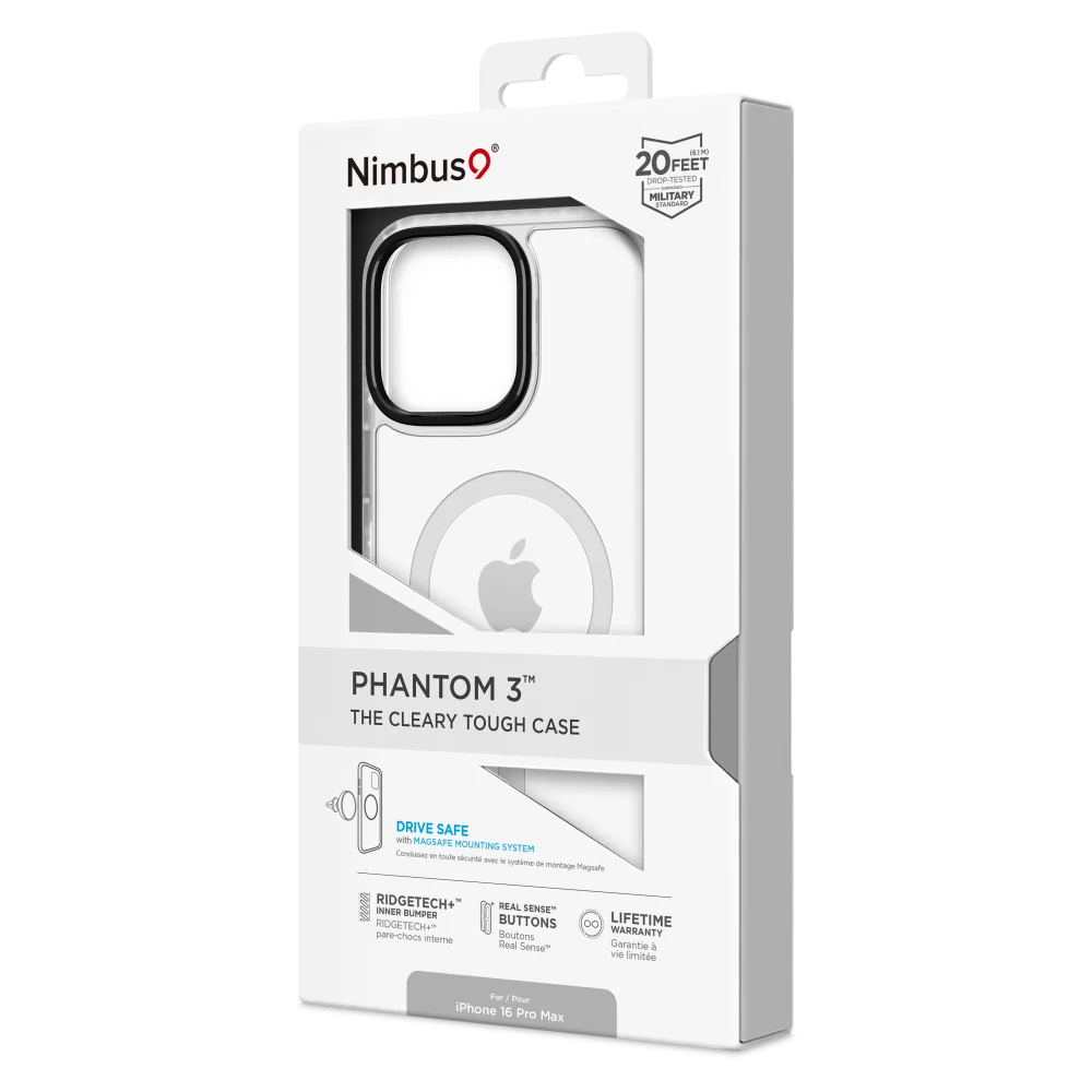 Nimbus9 - Phantom 3 MagSafe Case for Apple iPhone 16 Pro - Clear