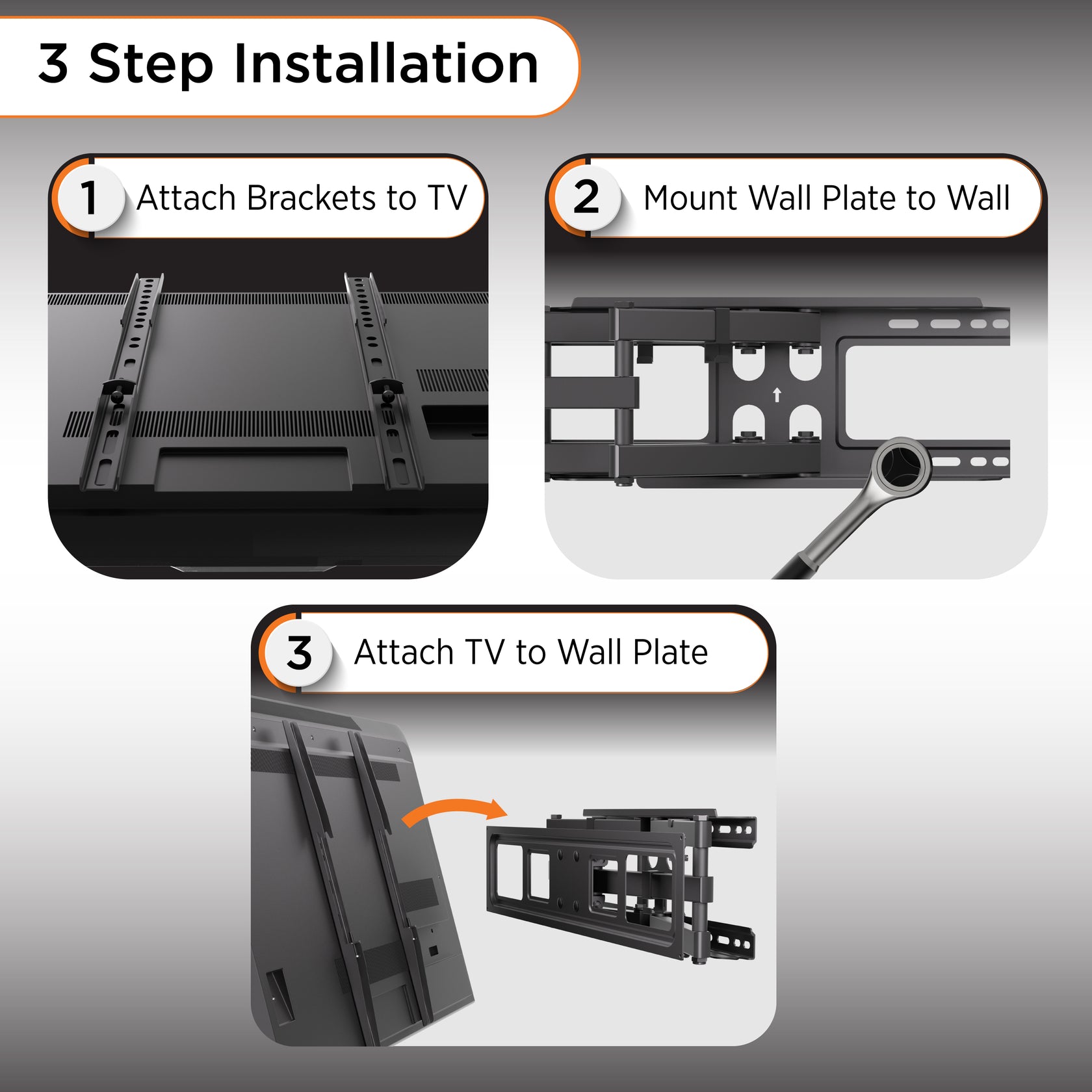 Promounts UA-PRO110 17-Inch to 44-Inch Small Articulating TV Wall Mount