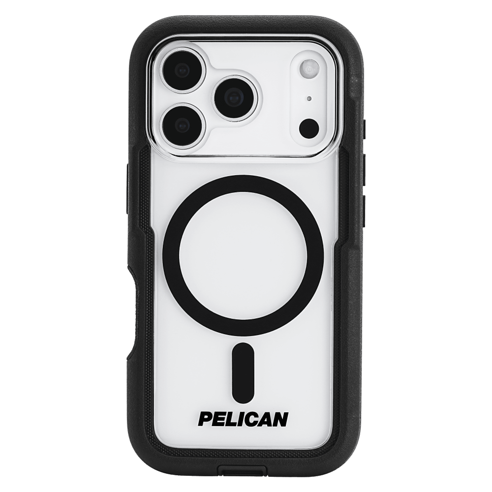 Pelican - Voyager MagSafe Case with Holster for Apple iPhone 17 Pro Max - Black and Clear