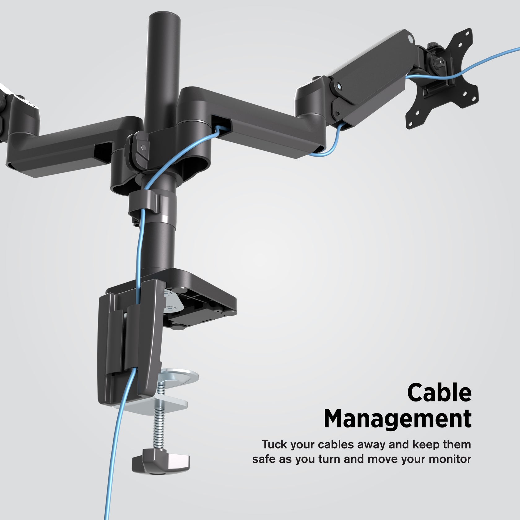 ProMounts PPMA2S Landscape to Portrait Double Monitor Arms for 13" to 32" Screens