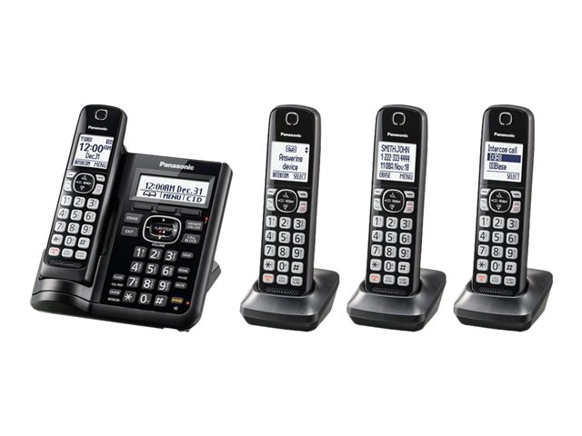 Panasonic Expandable Cordless Phone with Call Block & Answering Machine (4 Handsets)