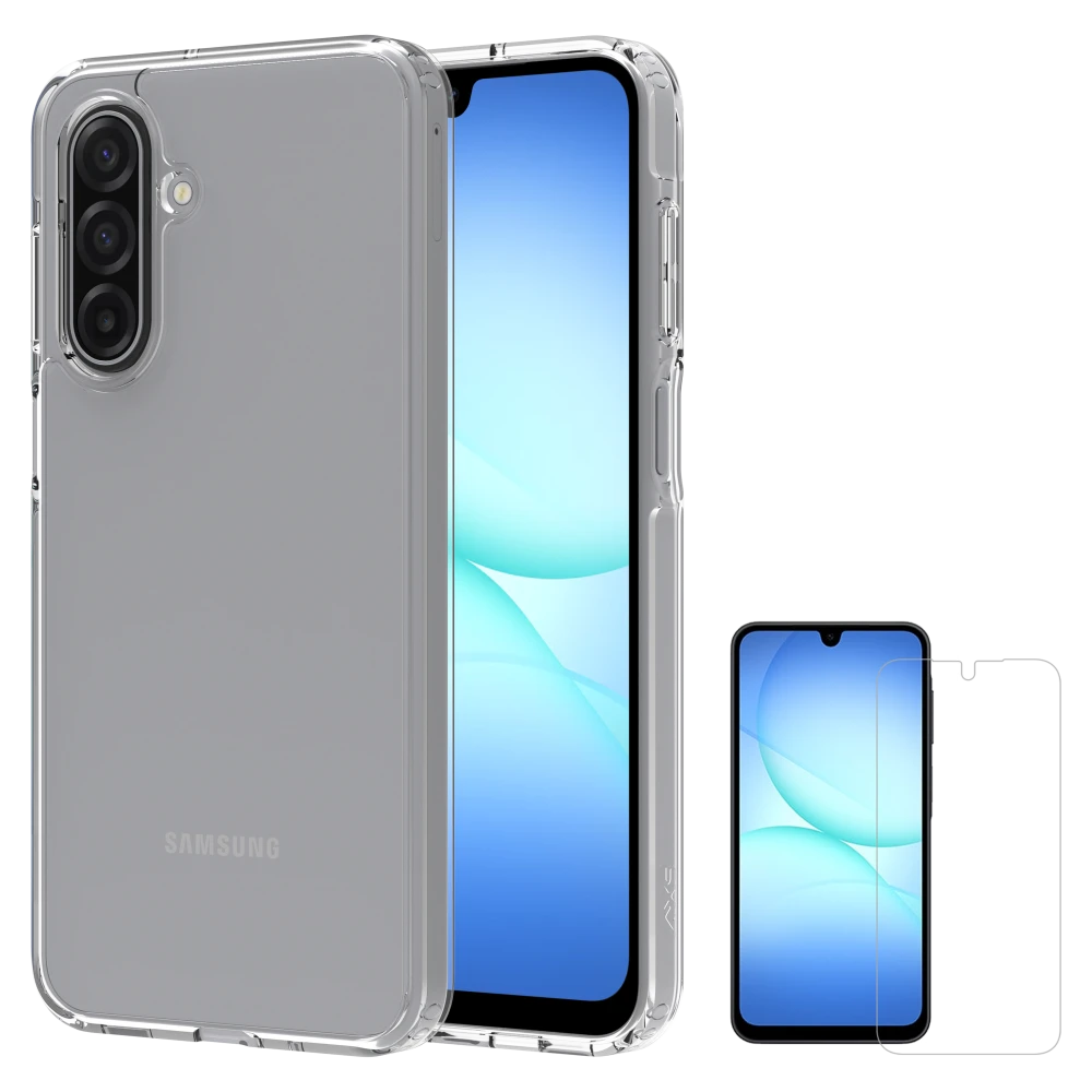 AXS-ULTRA CLEAR Case with ARMORGlass Screen Protector- Samsung Galaxy A17 5G