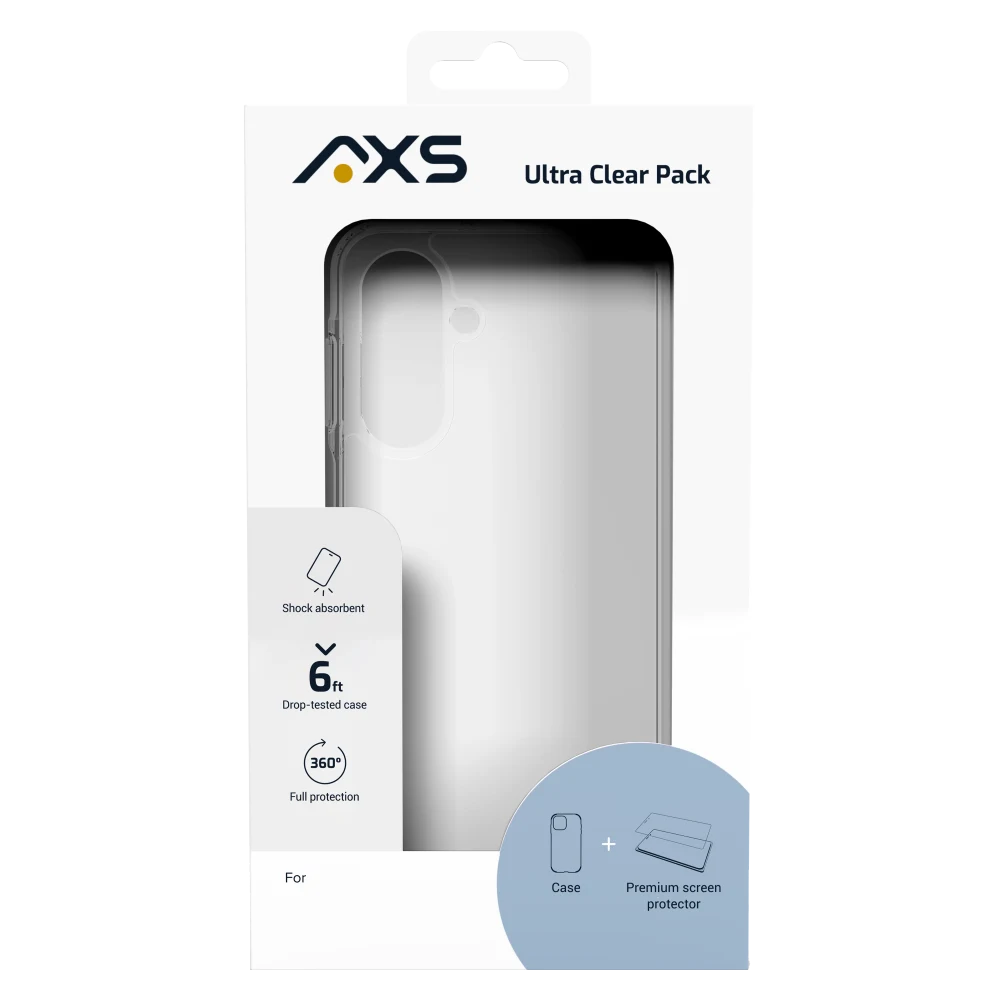 AXS-ULTRA CLEAR Case with ARMORGlass Screen Protector- Samsung Galaxy A17 5G