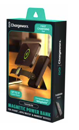 ChargeWorx 5000mah 15W Wireless Magsafe Power Bank With Apple Watch Charger