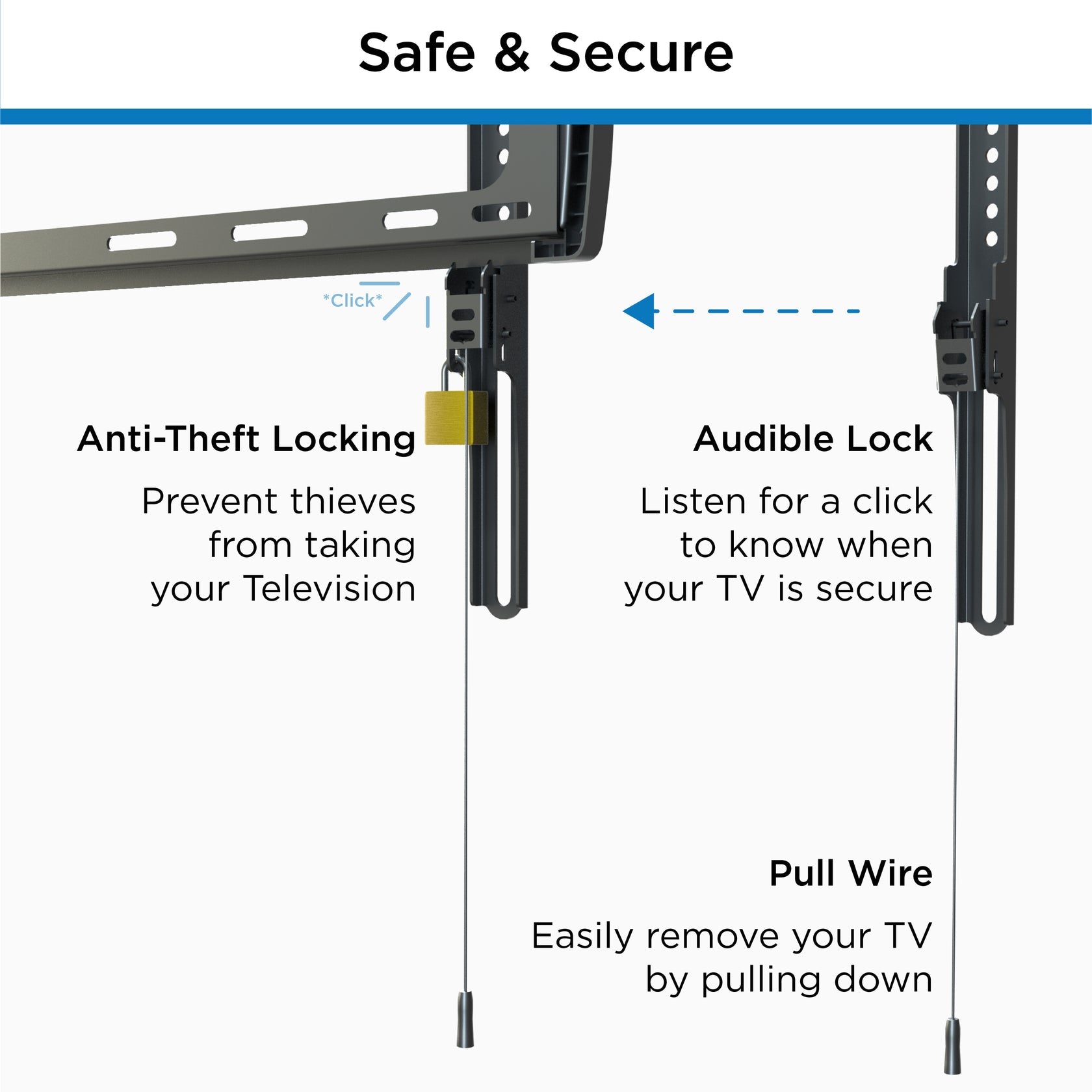 SolidMounts UF-70-804st 40-inch to 85-Inch Extra-Large Flat TV Wall Mount