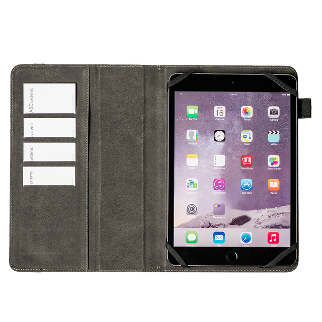 ItSkins Universal Folio Case for 7 to 8 Inch Tablets (Black)