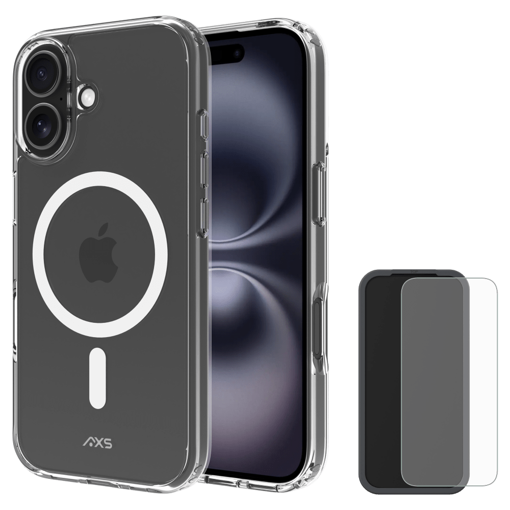 AXS - Ultra Clear MagSafe Case with ARMORGlass Pack for Apple iPhone 17 Series