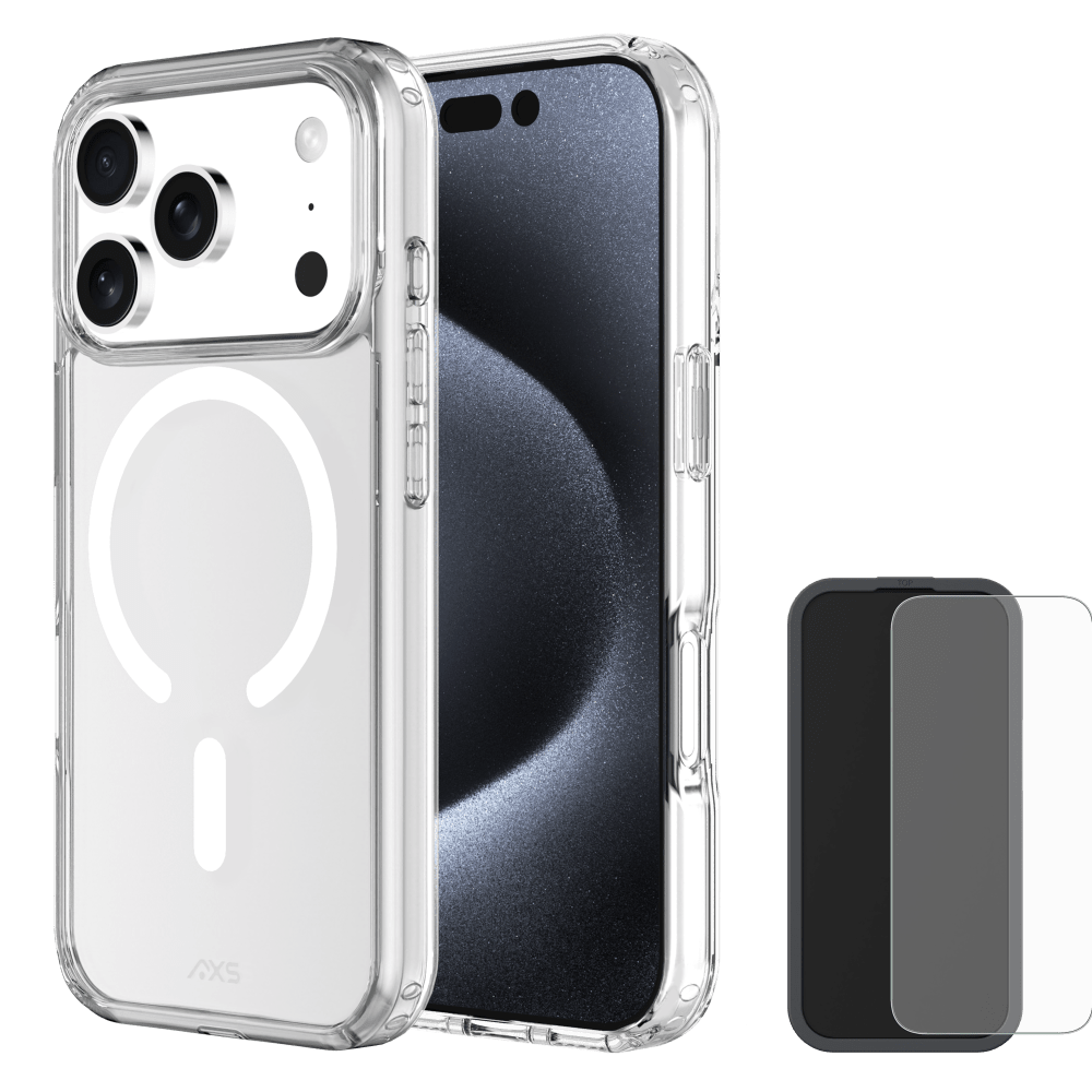 AXS - Ultra Clear MagSafe Case with ARMORGlass Pack for Apple iPhone 17 Series