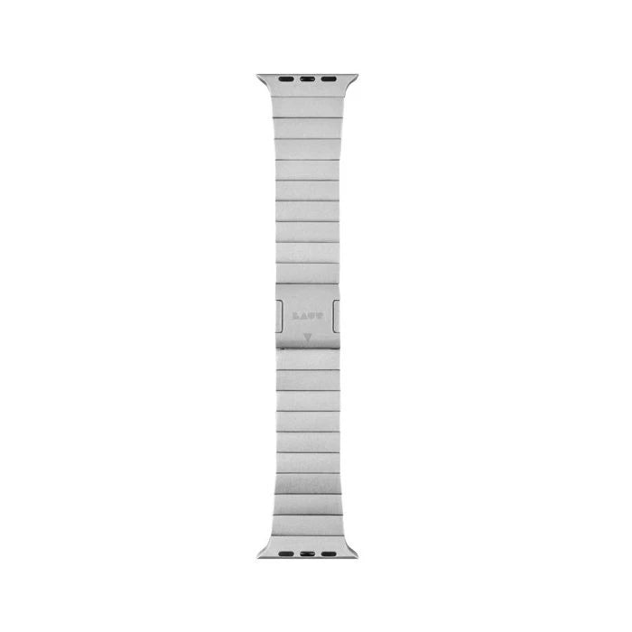 LAUT Links 2.0 Stainless Steel Apple Watch 42mm / 44mm / 45mm / 49mm Silver