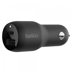 Belkin Boost Up Charge Dual Port USB-A and USB-C PD Car Charger 37W with PPS