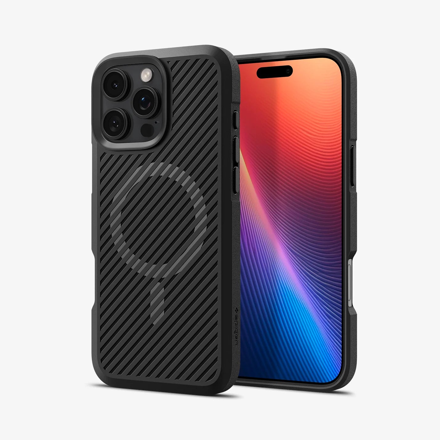 Spigen - Core Armor MagSafe Case for Apple iPhone 16 Pro Max - Matte Black