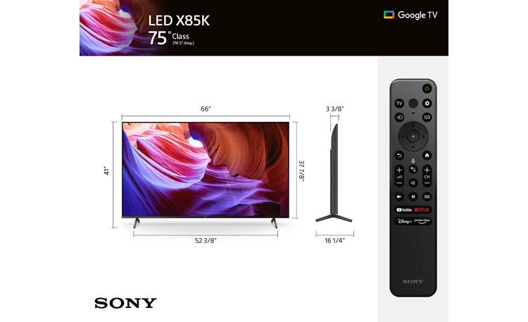 Sony X85K 85" 4K HDR Smart LED TV