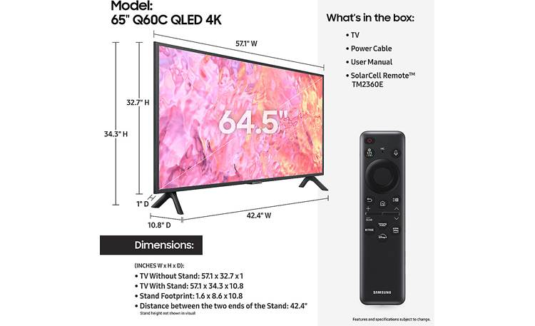Samsung Q60C 70" Class QLED 4K Smart TV (2023)