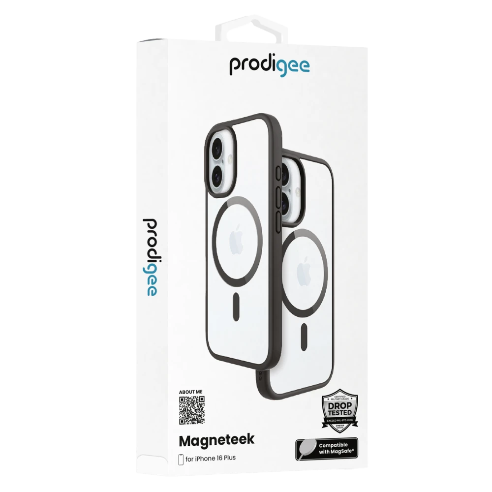 Prodigee - Magneteek MagSafe Case for Apple iPhone 16 Plus - Black
