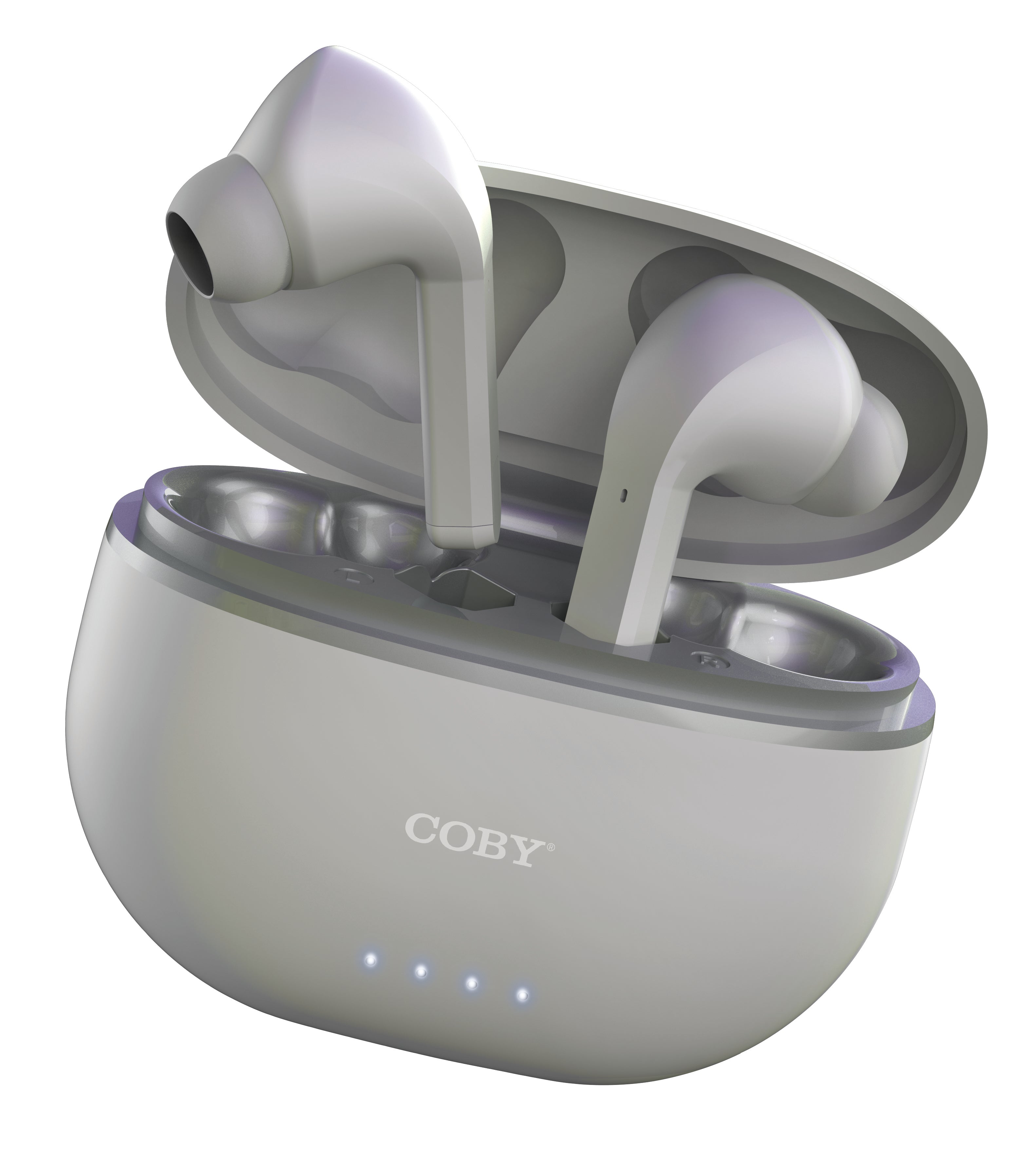 Coby CETW634 Active Noise Cancelling True Wireless Earbuds with Charging Case