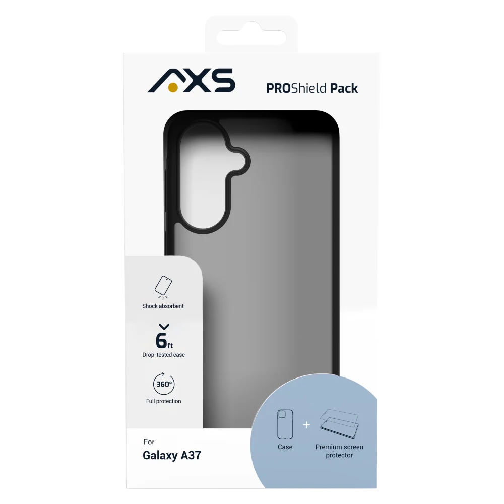 AXS - PROShield Case with ARMORGlass Pack for Samsung Galaxy A37 5G - Smoke