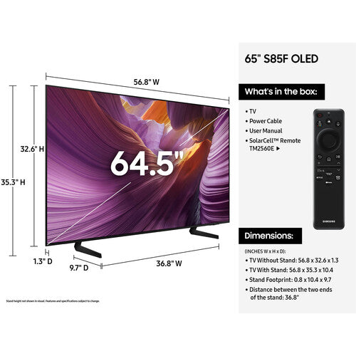 Samsung S85F 65" HDR 4K UHD OLED Smart TV (2025)