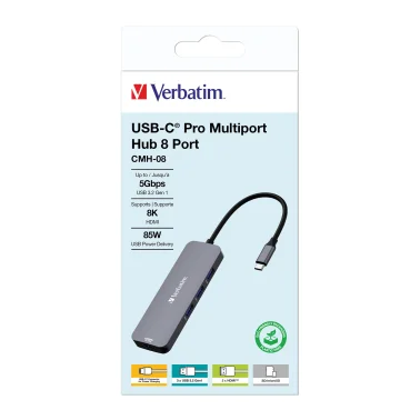 Verbatim® USB-C Pro 8-Port Hub