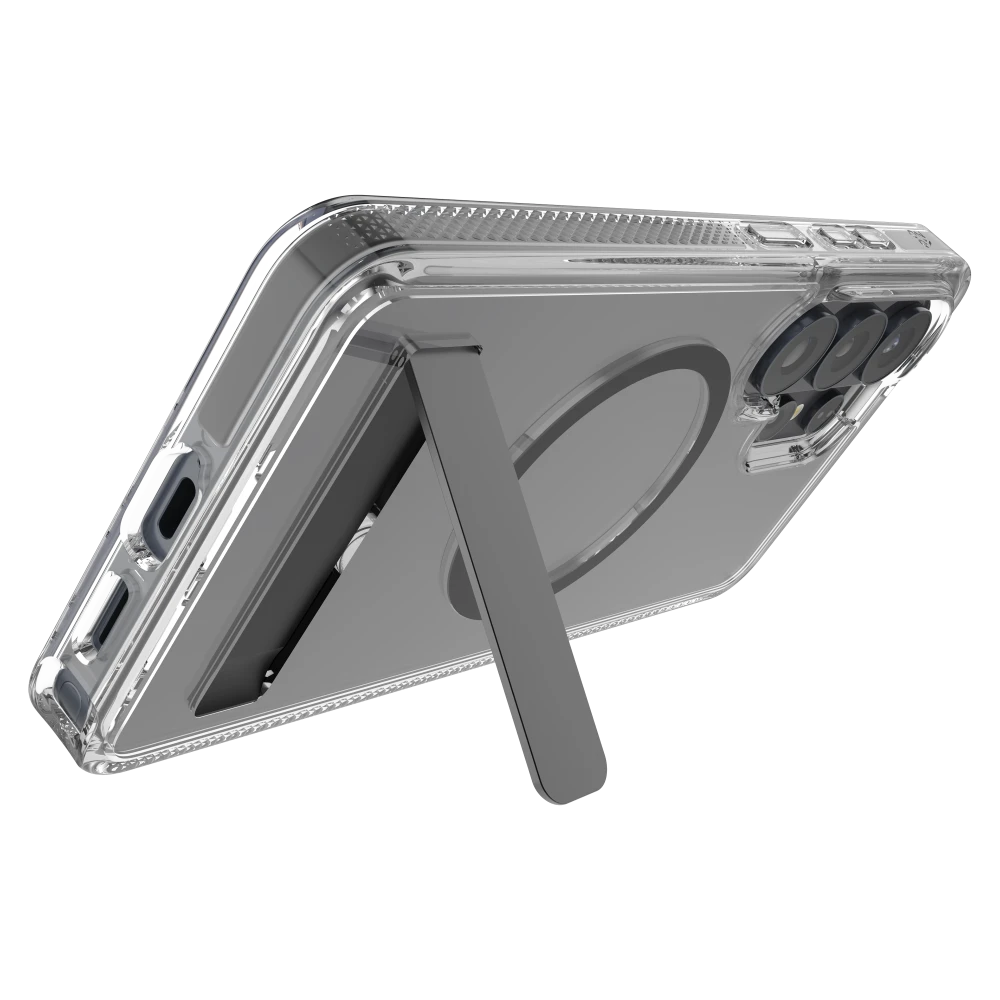 ZAGG - Santa Cruz Snap Case with Kickstand for Samsung Galaxy S26 Ultra - Black