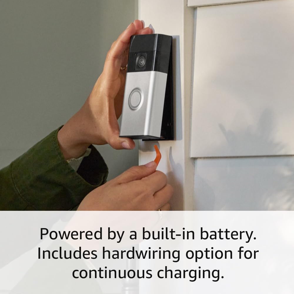 Ring Video Doorbell with Battery (2024 Model)
