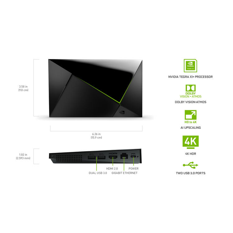 NVIDIA SHIELD Android TV Pro HDR 4K UHD Streaming Media Player