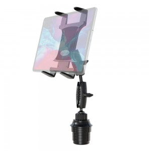 Arkon - Slim-Grip Tablet Holder w/ Double Robust Car Cup Mount | Fits Tablets From 7" to 18.4"