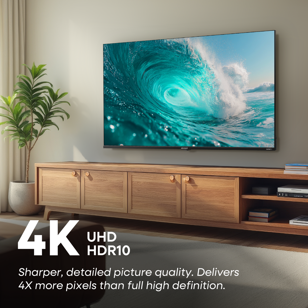 Element 65” 4K UHD HDR Frameless Xumo TV