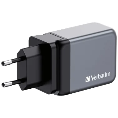 Verbatim® 65-Watt 3-USB-Port GaN Wall Charger