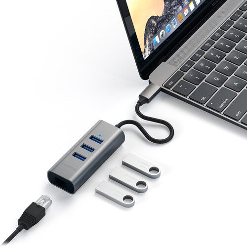 Satechi USB Type-C 2-in-1 Hub with Ethernet