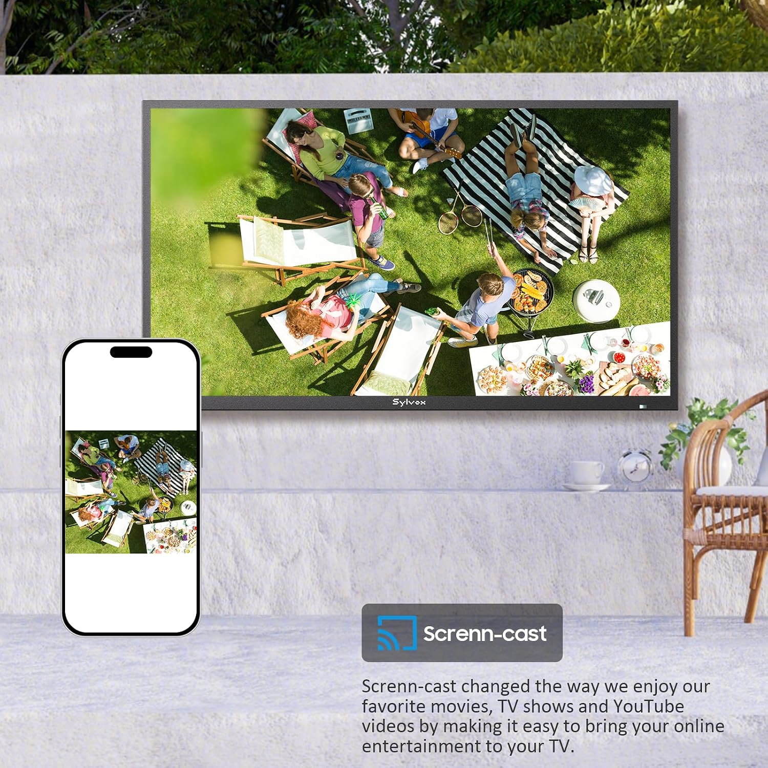 Sylvox 43" Deck Pro 3.0 Outdoor 4K Weatherproof Smart Google TV (2026)