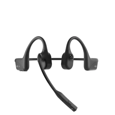 Shokz OpenComm 2 Bone-Conduction Open-Ear Bluetooth Headset with Swivel Microphone and Carrying Case