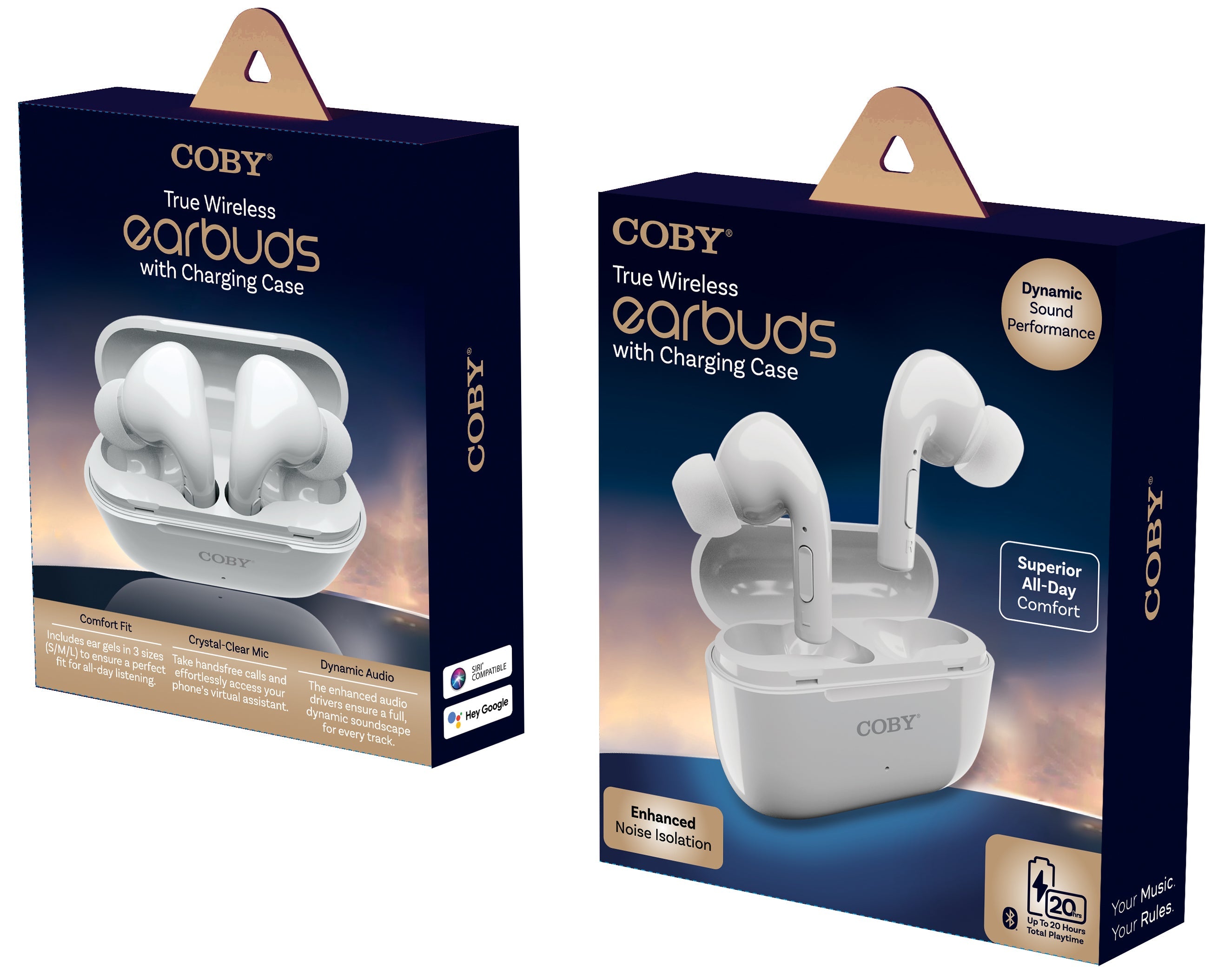 Coby CETW518 True Wireless Earbuds with Charging Case