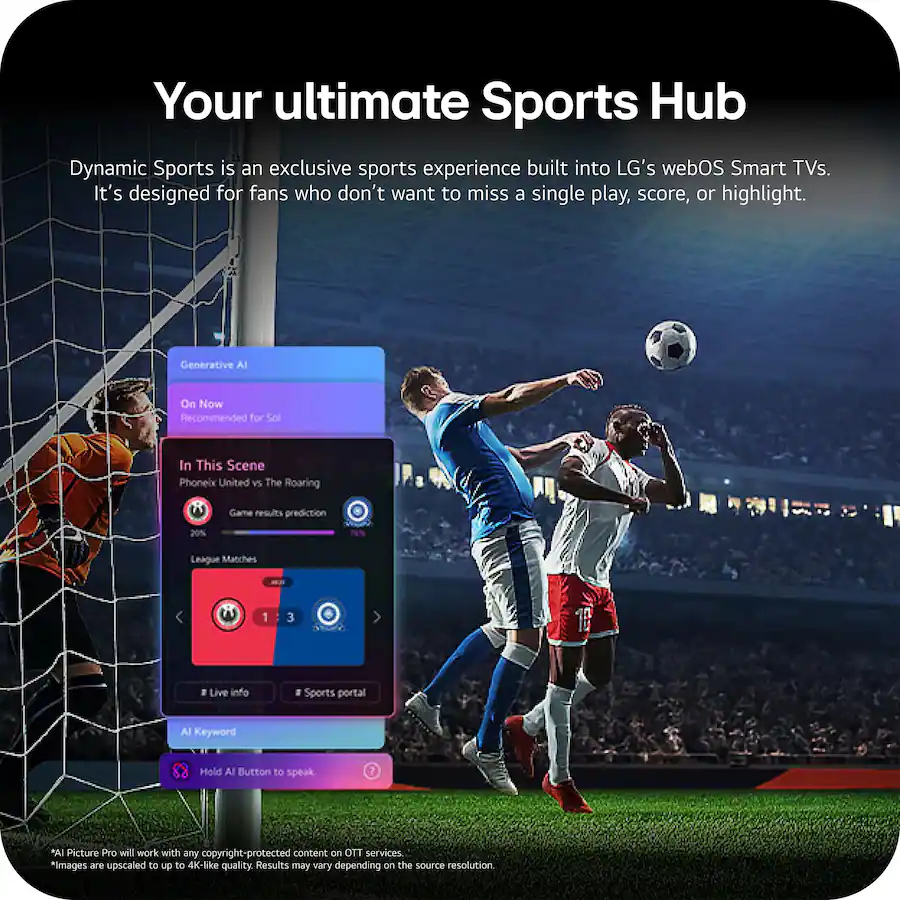 LG 50" NU80 4K Nano UHD AI Smart TV (2026)
