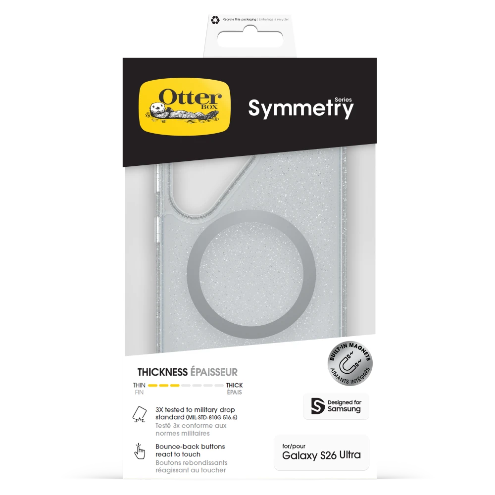 OtterBox - Symmetry Clear Magnetic Case for Samsung Galaxy S26 Ultra - Stardust 4.0