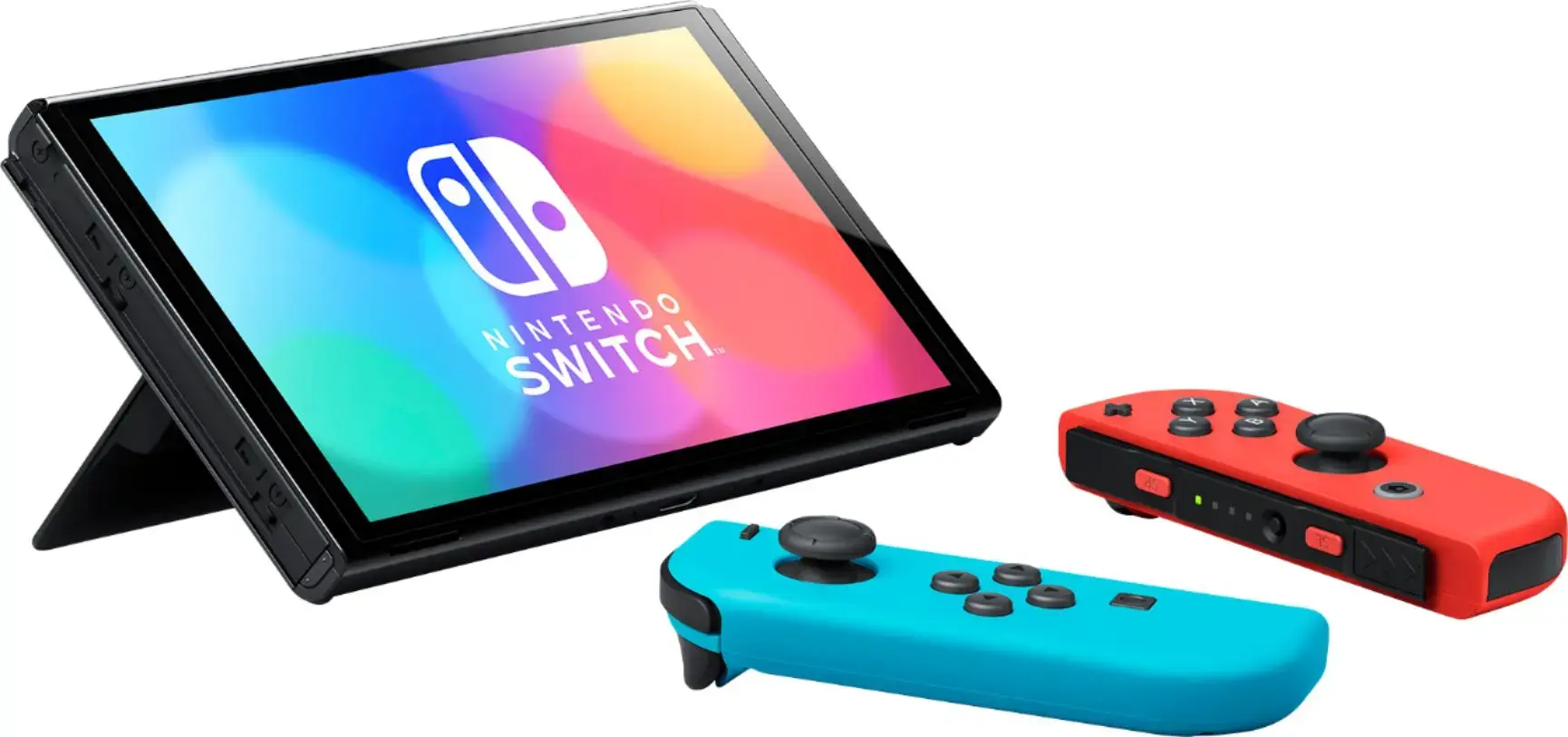 Nintendo Switch OLED Model (Neon Red and Neon Blue Joy-Cons)
