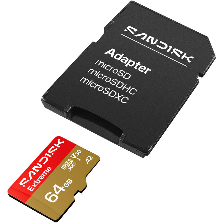 SanDisk Extreme UHS-I microSDXC Memory Card with SD Adapter