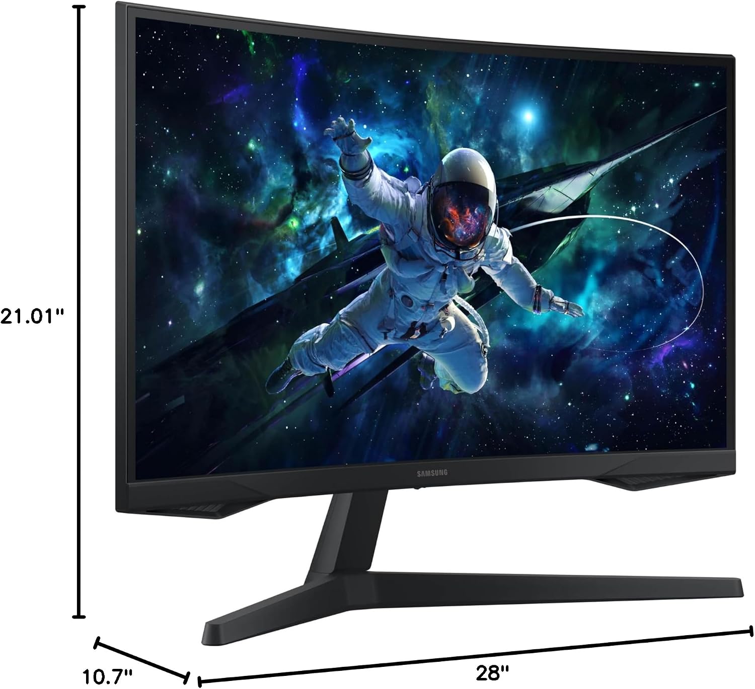 Samsung 32-Inch Odyssey G5 QHD Gaming Monitor with 1000R Curved Screen