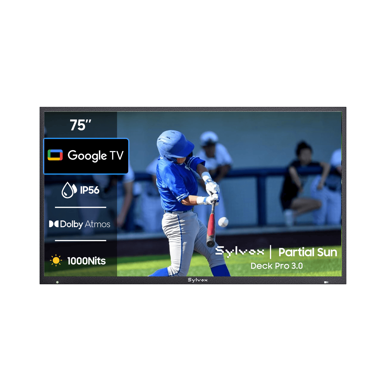 Sylvox 75" Deck Pro 3.0 Outdoor 4K Weatherproof Smart Google TV (2026)