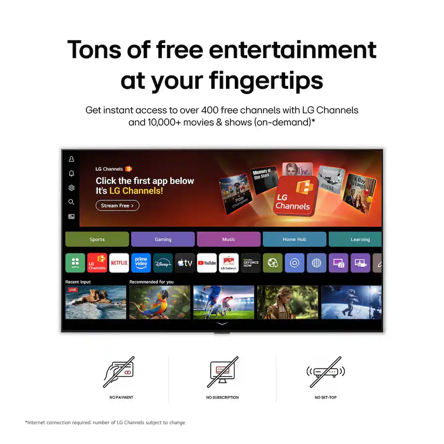 LG 50" NU80 4K Nano UHD AI Smart TV (2026)
