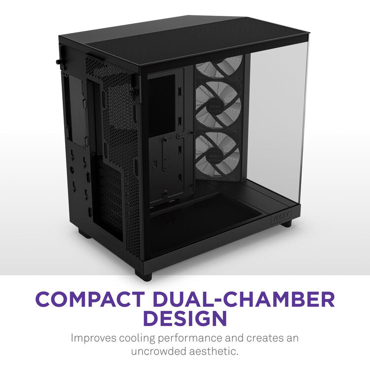 NZXT H6 Flow Mid-Tower Case (Black)