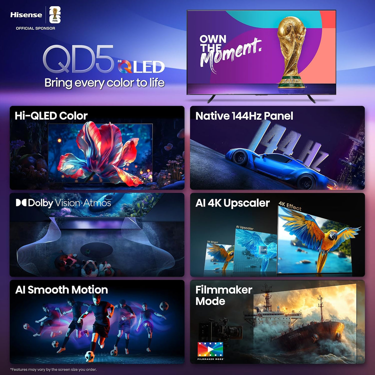 Hisense 98" Class QD5 Series Hi-QLED 4K UHD Smart Google TV
